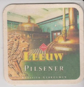 Bierdeckel / Beercoaster / Bierviltje Leeuw Pilsener Klassiek Gebrouwen - Imagen 1 de 2