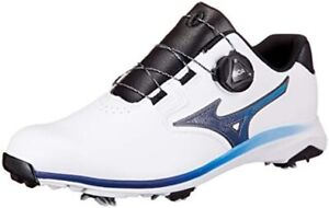Mizuno Golf Shoes Nexlite GS Bore Spike Men 3E 51GM2115 White/Navy US7.5(25.5cm)