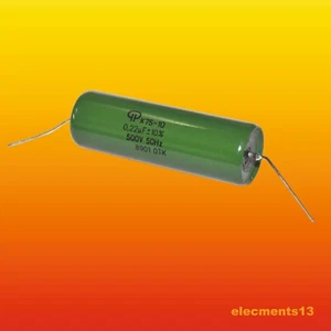 LOTE DE 2 CONDENSADORES DE AUDIO PIO K75-10 PAPEL HÍBRIDO 0,22 UF 500 V - Imagen 1 de 3