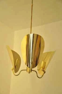 3 Light Mid Century Sputnik Chandelier - Sputnik Ceiling Light Fixture Lamp - Image 1 of 4
