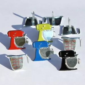 MIXER & MEASURING CUP BRADS Baking Cooking Recipes Scrapbooking Card Making - Picture 1 of 1