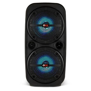 QFX PBX-8080 Dual 8" Rechargeable Speaker +TWS-Bluetooth +USB/SD/FM/AUX/LED - Picture 1 of 5