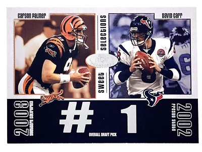 2003 Fleer Hot Prospects Sweet Selections David Carr Carson Palmer RC Bengals - Image 1 of 2
