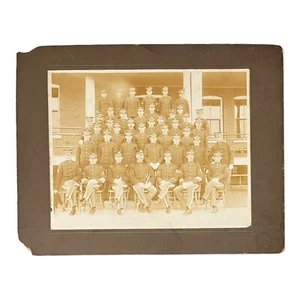 Antique U.S. Army Photo of Soldiers and Officers c. 1902-1920 - Infantry Group - Picture 1 of 2