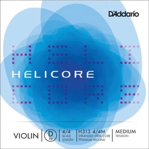 D'Addario Helicore Violin D 4/4 Medium Tension H313 4/4M, Single String - Picture 1 of 12