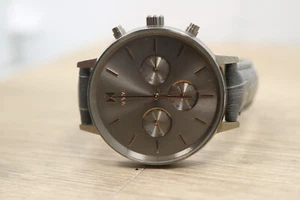 MVMT F17 Gunmetal Grey Chronograph Watch 38mm Rose Gold Hand New Batt - Picture 1 of 6