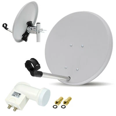 HDTV HD Digitale Sat Anlage 40cm Schüssel TWIN LNB Spiegel Camping Mobil Mini h - Bild 1 von 4