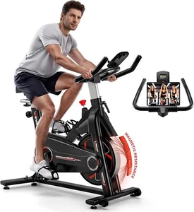 Wenoker Exercise Bike with LCD Display&Tablet Holder for Cardio Workout - Picture 1 of 7