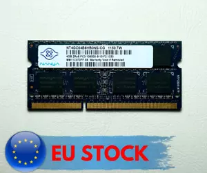 USED Nanya 4GB 2Rx8 PC3-10600S-9-10-F2 SODIMM NT4GC64B8HB0NS-CG Memory RAM - Picture 1 of 2