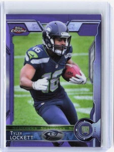 Tyler Lockett 2015 Topps cromo #178 refractor púrpura novato radiocontrol - Imagen 1 de 2