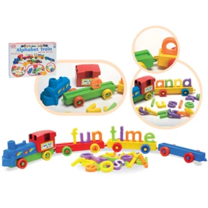 Fun Time Baby Toddler Alphabet Train Learn Toy Colorful Building Blocks For Kids - Picture 1 of 3