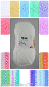 gründl Baby uni - Baby color Wolle / verschieden Farben / 50g~150m - Bild 1 von 24