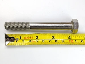Bulloni in acciaio inox a testa esagonale da 1/2" - 13 x 4", 200 pezzi. - Foto 1 di 5