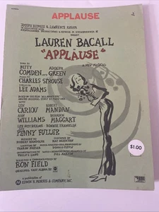 APPLAUSI - Canzone - Lauren Bacall - Spartiti Vintage - 1970 - Pianoforte - Foto 1 di 5