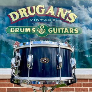 1960s Slingerland 7x14 Student Model No. 157 Snare Drum Blue Lacquer - Picture 1 of 18