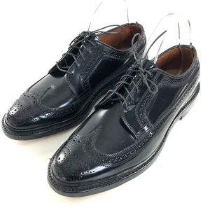 Zapatos Allen Edmonds MacNeil 9D con cordones de cuero concha punta de ala cordobesa negros como nuevos - Imagen 1 de 12