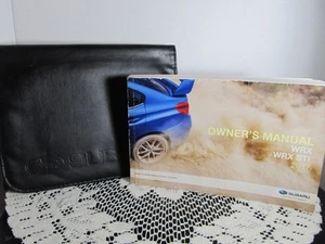 2017 SUBARU WRX, WRX STI OWNERS MANUAL & BLACK  HOLDER - Picture 1 of 8