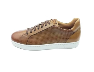 Sneakers casual Magnanni Jise II traforate basse pelle marrone chiaro uomo taglia US 8 - Foto 1 di 9