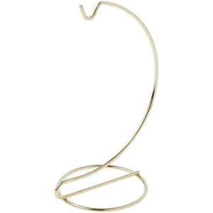 Plymor Simple Gold Ornament Stand, 6" H x 2.625" W x 2.625" D - Picture 1 of 2