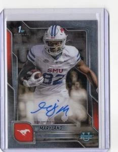 2025 Bowman Chrome U University RJ R.J. Maryland AUTO AUTOGRAPH RC SMU - Picture 1 of 1