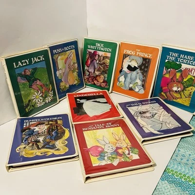 Lot Of 9 Vintage Troll Associates 1979 Audio Cassette Book Cinderella Lazy Jack - Image 1 of 4