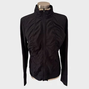 Exertek Medium Black Womens Zip Front Jacket Polyester Spandex - Picture 1 of 7
