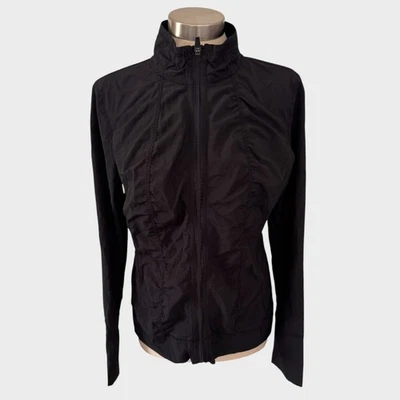 Exertek Medium Black Womens Zip Front Jacket Polyester Spandex - Image 1 of 4