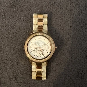 Armani Exchange AX5154 White And Rose Watch - Picture 1 of 10