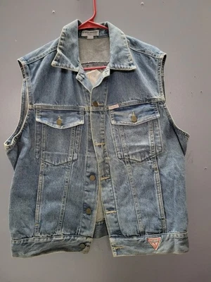 Chaleco Vaquero L'claim To Life George Marciano Guess Talla Grande Vintage Retro Foto 1 de 4