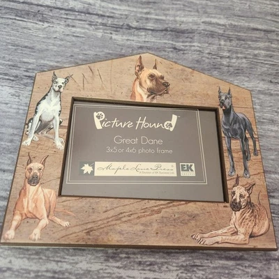 Picture Hound Great Dane Photo Frame 3x5 or 4x6 Dog Lover Decor - Image 1 of 4