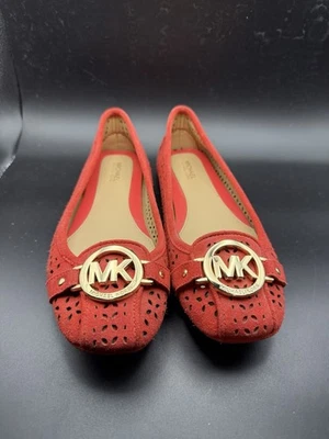Zapatos planos bailarina de charol rojo talla 6,5 M MICHAEL KORS FULTON SIN USAR, EN CAJA Foto 1 de 4