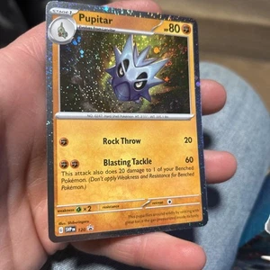 Pokemon Twilight Masquerade - Pupitar - SVP 120 - Cosmos Holo PROMO - M/NM - Picture 1 of 3