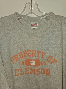 Clemson University Older Style 2xl Xxl Mens Gray Graphic Logo Tshirt NCAA - Picture 1 of 12