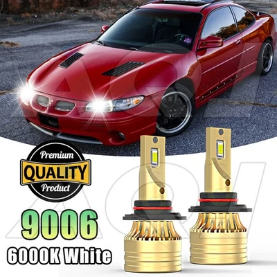 For Pontiac Grand Prix 1996-2007 6000K Front LED Headlight Low Beam Bulbs Kit - Imagem 1 de 4