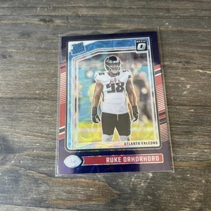 2024 Panini Donruss Optic - Rated Rookie Ruke Orhorhoro #287 Blue Scope Prizm - Foto 1 di 4