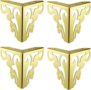 4pcs Metal Furniture Legs Feet Modern Sofa Cabinet Legs for Repair & Restorat... - Picture 1 of 4
