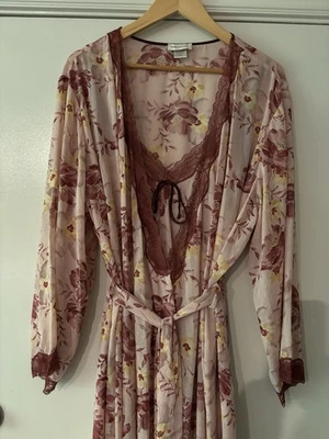 Juego de 3 camisones/bata de gasa vintage Jones New York 1X Foto 1 de 4