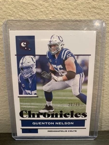 2021 Panini Chronicles Purple /49 Quenton Nelson #43 Indianapolis Colts - Picture 1 of 2