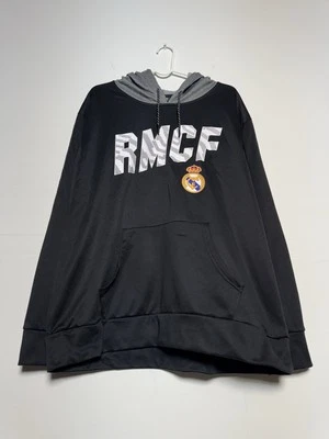 Real Madrid CF / Club de Fútbol / RMCF Extra Grande Negro Pullover Fútbol Sudadera con Capucha Foto 1 de 4