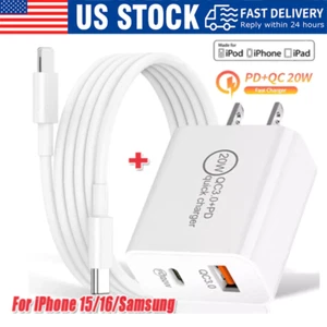 IPhone 15 16 Pro Max Plus USB-C to USB-C Cable Fast Charging PD Type C Cord lot - Picture 1 of 16