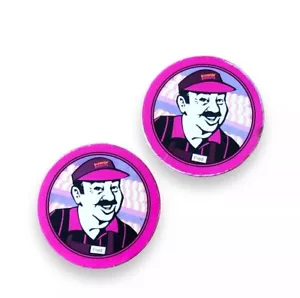 2 Vintage 1997 Paper Coin Dunkin Donuts Fred Coupons - Picture 1 of 3