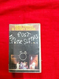 Neil Young Crazy Horse Rust Never Sleeps  Clamshell CASSETTE TAPE INDIA indian - Picture 1 of 4