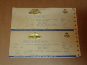 Elton John & Ray Cooper 1994 Royal Albert Hall - Lot of 2 Concert Tickets - Imagen 1 de 1