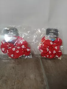 New Ohio State University hair scrunchies elastics lot of 2 - Picture 1 of 2