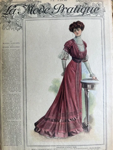 Rare Antique June 20, 1908 Women’s & children's clothing patterns and magazine Cover