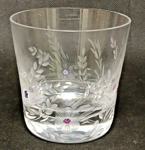 Saint Louis Sublime Whiskyglas Kristall graviert mit 5 Blumen 5 Stempel Süßigkeiten - Bild 1 von 9