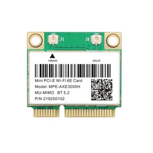 WiFi 6E AX210 Mini PCI-E Wifi Card For Intel AX210 5374Mbps BT 5.2 802.11ax 2.4G - Picture 1 of 7