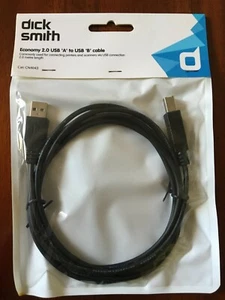 2M USB 2.0 Type A -B Male Cable for Printer / Scanner HP Canon Brother Epson .. - Picture 1 of 4