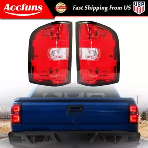 LH + RH Side Tail Light Brake Lamp For 2007-2013 Chevy Silverado w/Bulb Harness - Picture 1 of 13