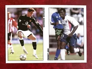 Christian Ronaldo 2003 Fußball Pax UK Rookie RC Manchester United mit FREDDY ADU - Bild 1 von 1